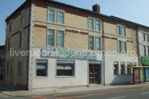 Front of apartment block