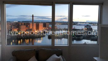 View from living room across the river mersey